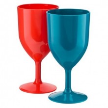 Plastic Wine Glasses x3